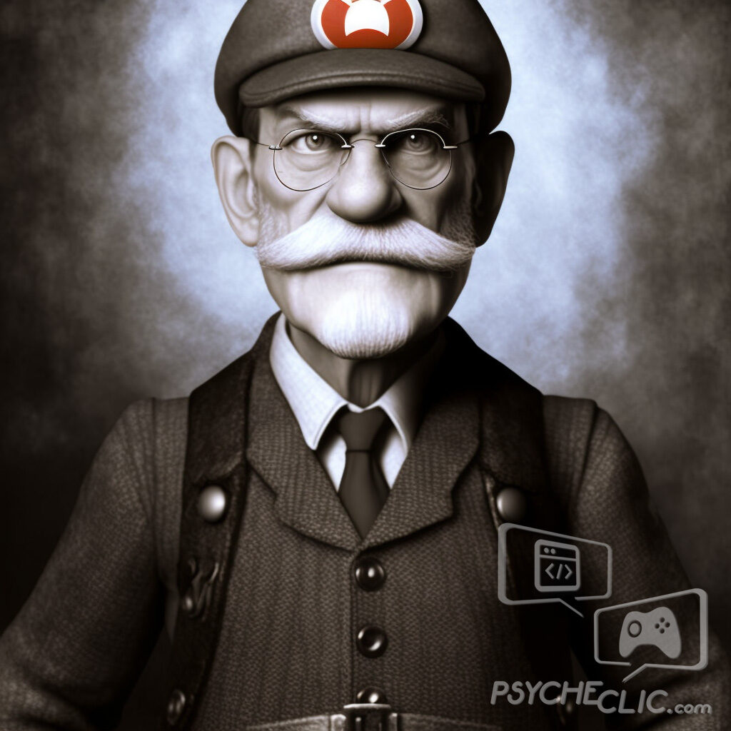 Sigmund Freud as Super Mario