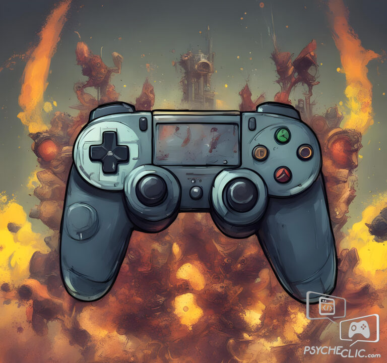 Manette de jeux vidéo et violence, par Psycheclic
