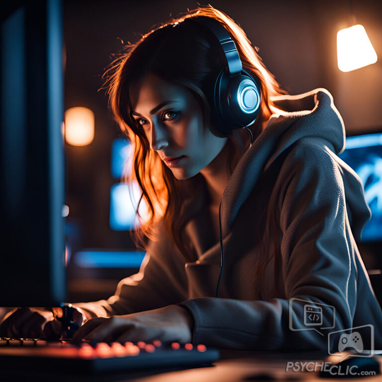 Joueuse, Psycheclic, réalisé avec SDXL